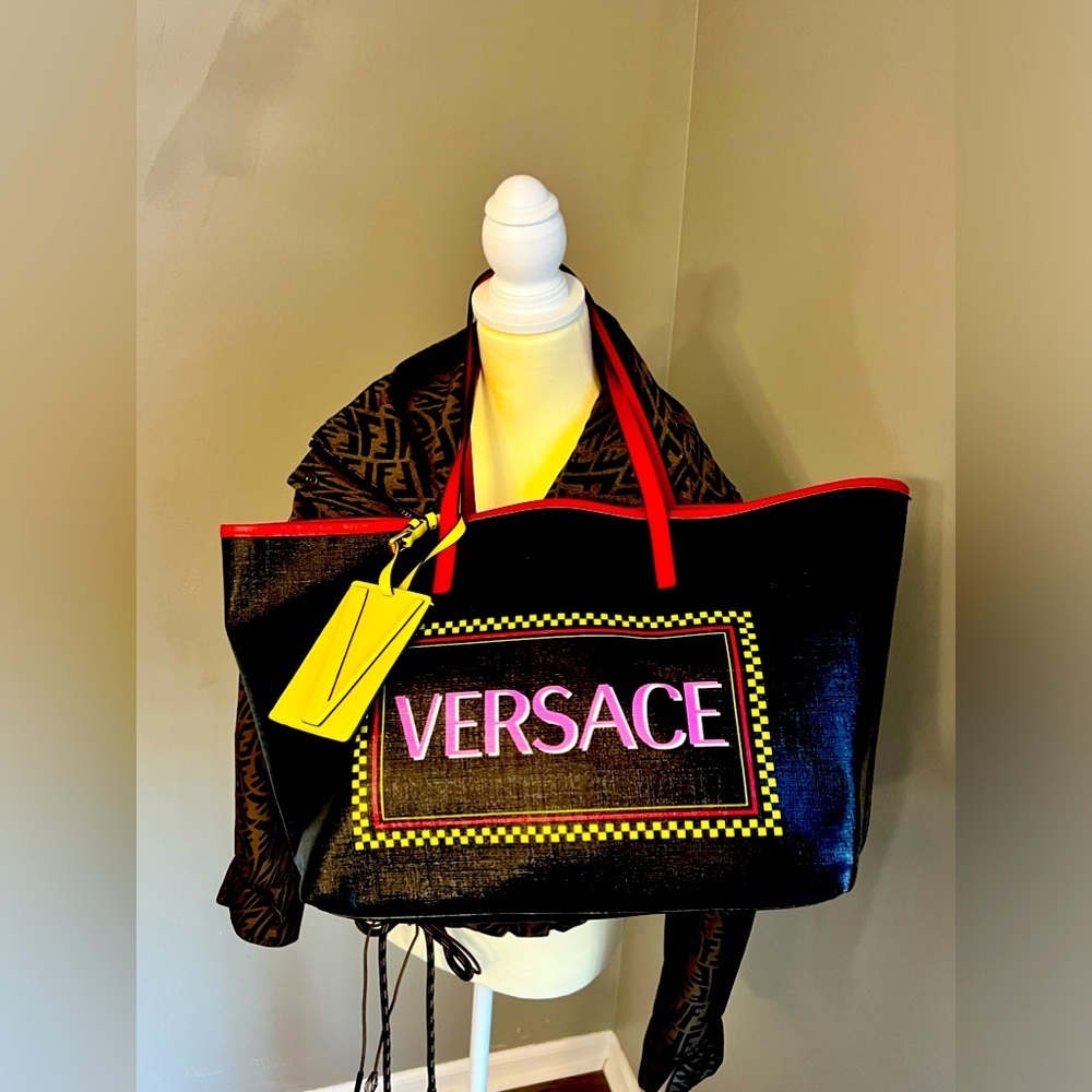 Versace 90s Logo Tote Bag